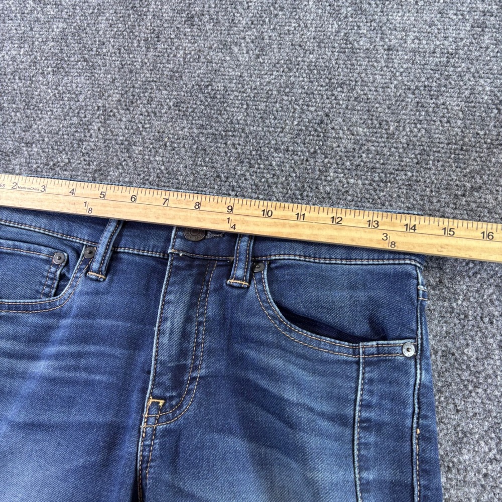 Polo Ralph Lauren Skinny Jeans Womens 28 Blue Moto Ankle Zip Biker Mid Rise - Picture 7 of 9